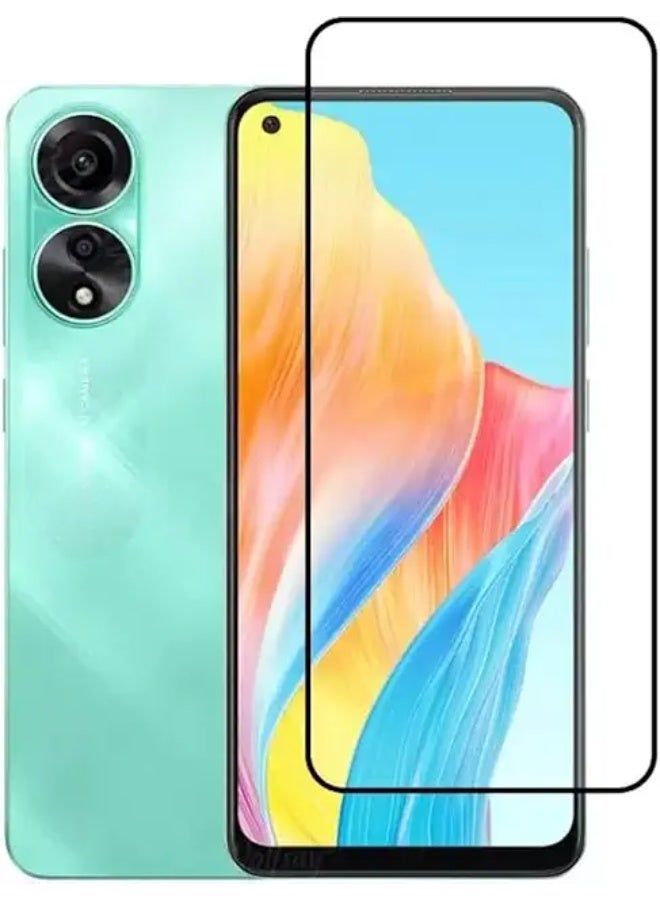 Screen Protector  For Oppo A78 4G , 5D Tempered Glass Protector 9H Hardness, Bubble Free, HD Clear Oppo A78 4G Screen Protector